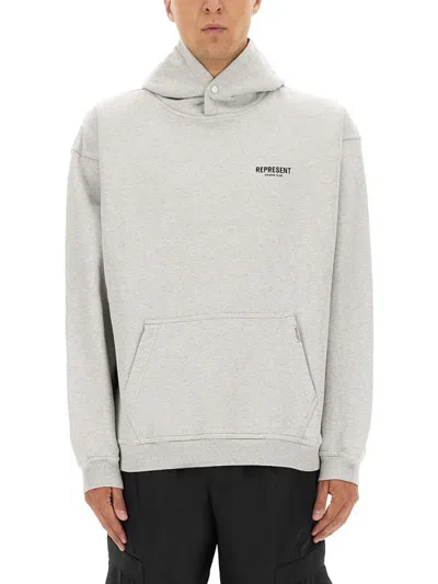 Represent Hoodie In Gray