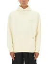 Represent Hooded Sweater With Front Pocket And Long Sleeves In Neutral