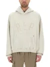Represent Hooded Sweater Kangaroo Pocket In White