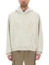 Represent Hooded Sweater Kangaroo Pocket In White