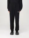 Represent Elastic Waist Logo Embroidery Track Pants In Black