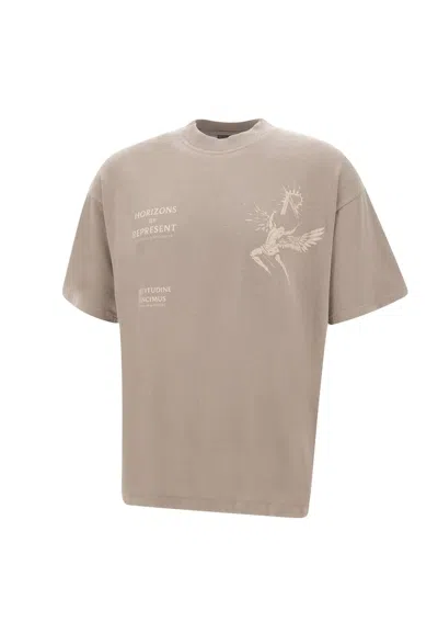 Represent Icarus Cotton T-shirt In Beige