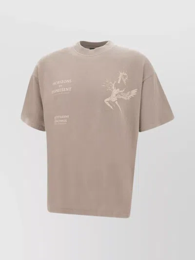 Represent "icarus" Graphic Print Cotton T-shirt In Neutral