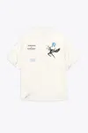 REPRESENT ICARUS T-SHIRT WHITE COTTON ICARUS T-SHIRT WITH SHORT SLEEVES - ICARUS T-SHIRT