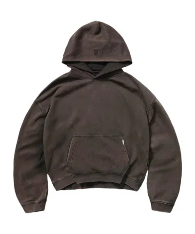 Represent Initial Boxy Hoodie In Brown
