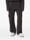 Represent Cotton Initial Cargo Sweatpants In Burgundy
