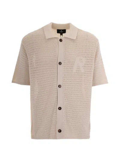 Represent Initial Crochet Shirt In Neutral