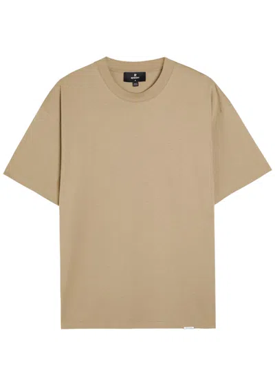 Represent Initial Embroidered Cotton T-shirt In Orange