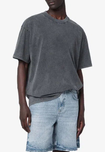 Represent Initial Faded T-shirt In Gray