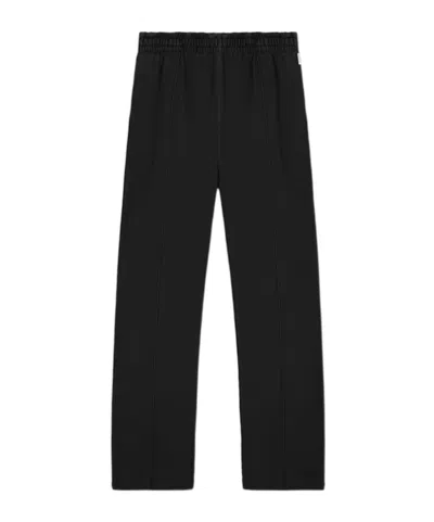 Represent Initial Fleece Straight-leg Pants In Black