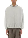 Represent Initial Hooded And Zippered Sweatshirt In Grey