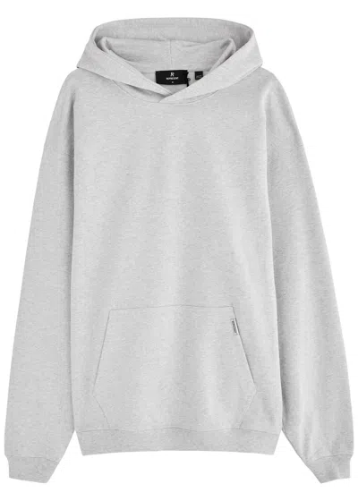 Represent Initial Hooded Cotton Sweatshirt In Grey