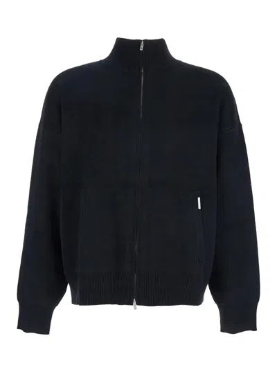 Represent Initial Knitted Track Jacket In Black
