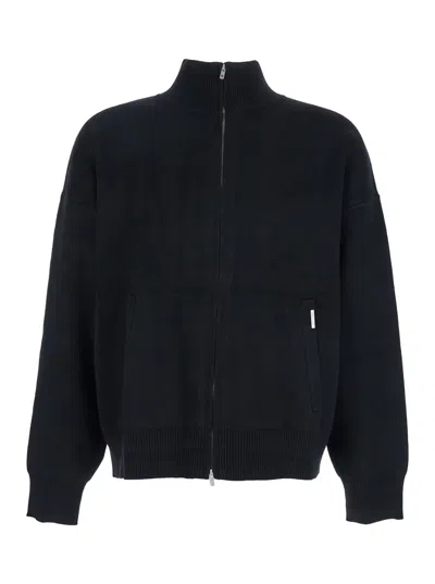REPRESENT BLACK SWEATSHIRT WITH LOGO EMBROIDERY ON THE REAR AND LOGO PATCH ON THE POCKET IN COTTON MAN