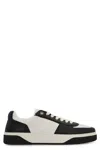 Represent Initial Leather Low-top Sneakers In Black