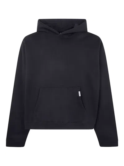 Represent Mens Initial Boxy Logo-embellished Cotton Hoody Black