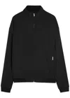 Represent Initial Stretch-jersey Track Jacket In Black