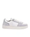 Represent Sneakers Initial In Bicolor In Pelle E Pelle Scamosciata  Uomo In Light Grey/ Flat White