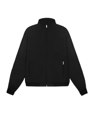 Represent Logo-embroidered Raglan-sleeve Track Jacket In Black