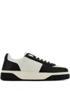 Represent Two-tone Leather And Suede Initial Sneakers In 黑色