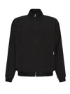 Represent Initial Stretch-jersey Track Jacket In Black