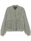 Represent Mens Khaki Inset Buttoned-pockets Relaxed-fit Cotton Jacket In Green
