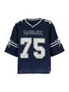 Represent X Iron Maiden Anniversary Number 75 Star-embellished Jersey In Blue