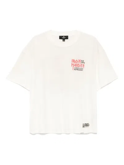 Represent Iron Maiden Anniversary T-shirt In White