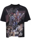 Represent X Iron Maiden Steed - Cotton Crew-neck T-shirt In Black