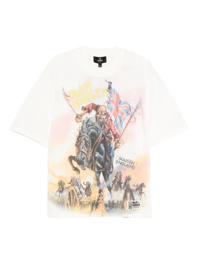 Represent Iron Maiden Steed T-shirt In White