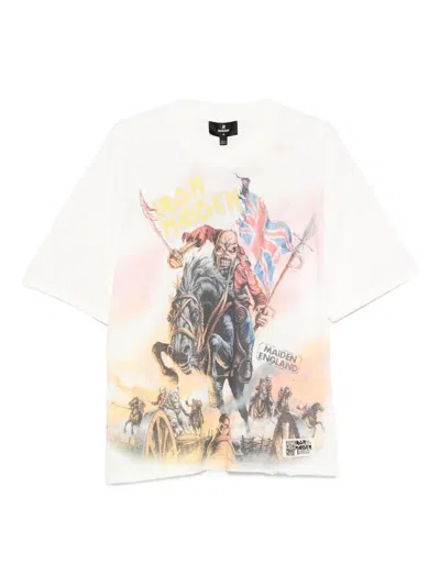 Represent Iron Maiden X Steed Graphic Tee In White