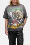 Represent Iron Maiden Number Of Beast T-shirt In Gray