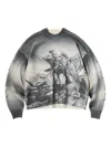 Represent Iron Maiden X Trooper Graphic Sweatshirt In Gray