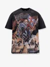 Represent X Iron Maiden Steed - Cotton Crew-neck T-shirt In Black