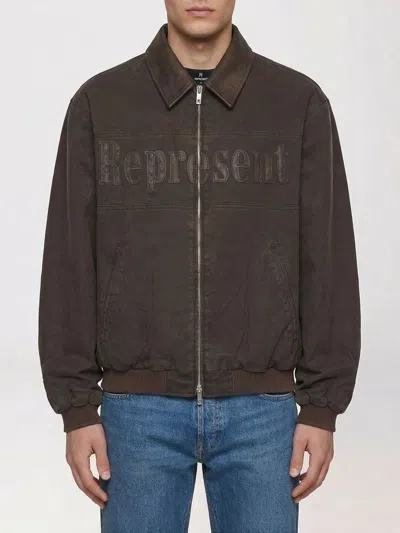 REPRESENT JACKET REPRESENT MEN COLOR BROWN