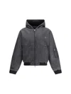 Represent Hooded Bomber Washed In Gray