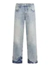 Represent Jeans With Belt Loops In Blue