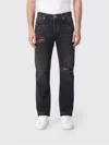 Represent Solid Straight Leg Jeans In Black