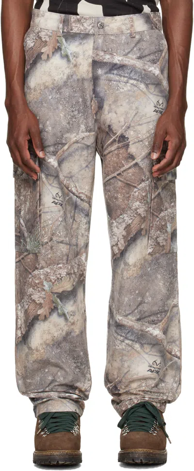REPRESENT KHAKI REALTREE CAMO CARGO PANTS