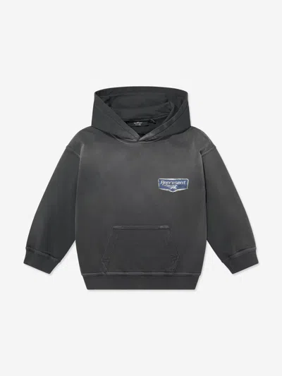 Represent Kids Mini Nothing Faster Hoodie In Gray