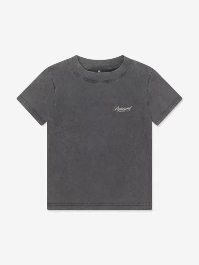 Represent Kids Mini Owners Club Script T-shirt In Gray