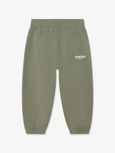 Represent Kids Mini Owners Club Sweatpants In Green