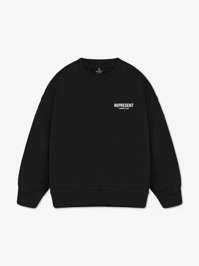 Represent Kids Mini Owners Club Sweatshirt In Black