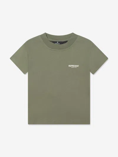 Represent Kids Mini Owners Club T-shirt In Green