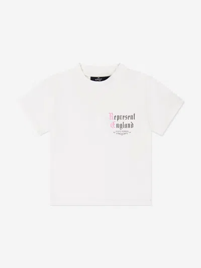 Represent Kids Mini Private Members T-shirt In Yellow