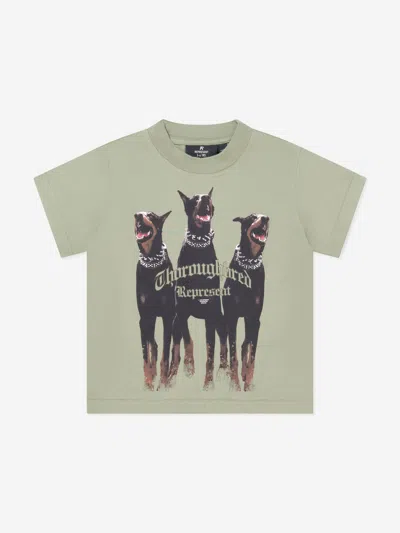 Represent Kids Mini Thoroughbred T-shirt In Green