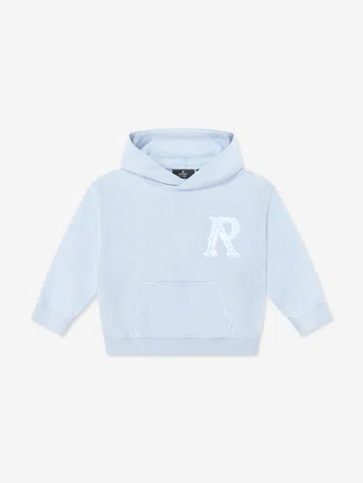 Represent Kids Mini Western Initial Hoodie In Blue