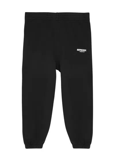 Represent Kids Owner's Club Logo Cotton Sweatpants (1-5 Years) In Black