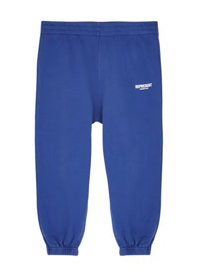 Represent Kids Owner's Club Logo Cotton Sweatpants (1-5 Years) In Cobalt