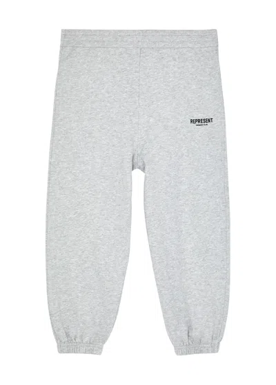 Represent Kids Owner's Club Logo Cotton Sweatpants (1-5 Years) In Grey